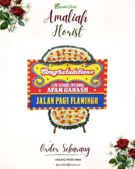 Sewa Papan Bunga Kacang Pedang